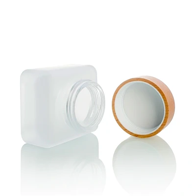 Cosmètica Pot de crema de vidre esmerilat buit 30g 50g 100g