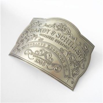Etiqueta de material metàl·lic LOGO Etiqueta adhesiva en relleu per a ampolla de vi Vodka Whisky Whisky Brandy